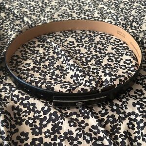 Black Leather Men's Belt